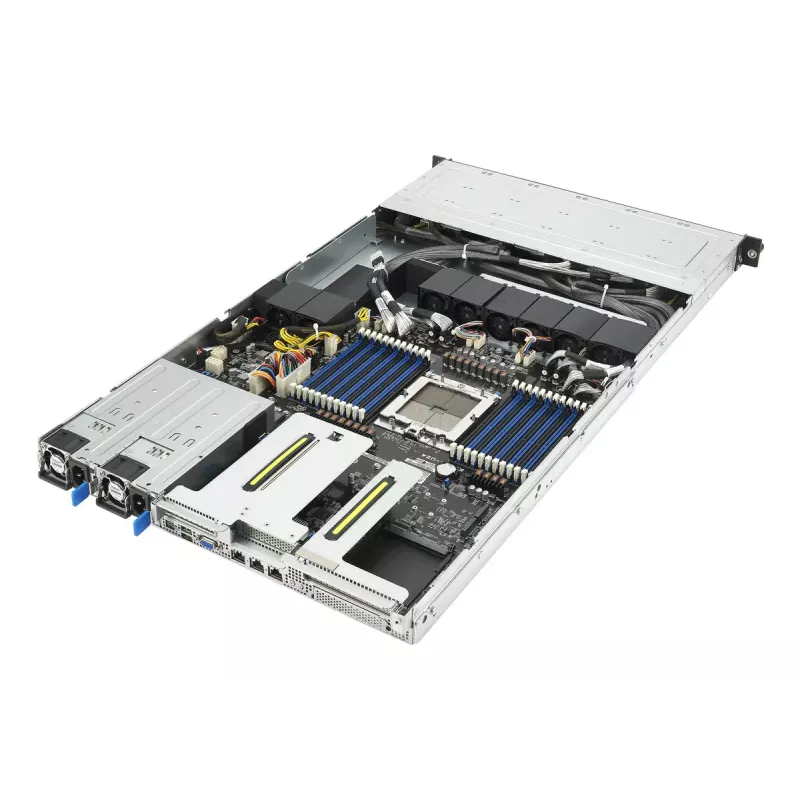 1U stovo serveris ASUS RS501A-E12-RS12U – LGA 6096, DDR5 iki 3 TB, 24 DIMM, 1600W