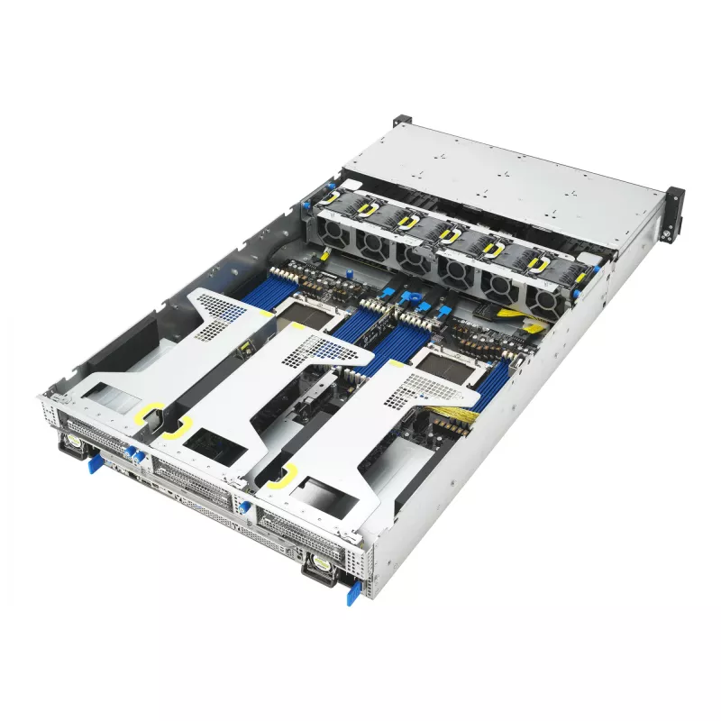 ASUS RS720A-E13-RS8G Socket SP5 stovo serveris (2U) Juoda, Sidabrinė