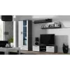 Plaukiojančių lentynų komplektas Cama Meble SOHO, 2 lentynos, 1250×200×200 mm, medžio drožlių plokštė, pilka matinė