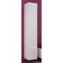 Sieninė spinta cama meble VIGO 180 — 1800×400×300 mm, balta/balta blizgi