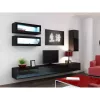 Pakraštinė spinta cama meble VIGO 90 — pakabinama, 900×350×320 mm, juoda/juodas blizgesys
