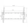 TV laikiklis sieninis MACLEAN MC-605, fiksuotas pasvirimas, VESA 75x75–600x400, iki 55 kg, 32–80 col. ekranams
