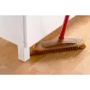 VILEDA 136082 Šluota su minkštais/kietais plastikiniais šereliais ir rankena, bronzinė