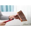 VILEDA 136082 Šluota su minkštais/kietais plastikiniais šereliais ir rankena, bronzinė