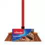 VILEDA 136082 Šluota su minkštais/kietais plastikiniais šereliais ir rankena, bronzinė
