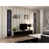 TV stovas cama meble VIGO 180 — 1800×400×300 mm, baltas viršus, baltas rėmas, medžio drožlių plokštė