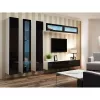 TV stovas cama meble VIGO 180 — 1800×400×300 mm, baltas viršus, baltas rėmas, medžio drožlių plokštė