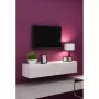 TV stovas Cama Meble VIGO 140, 1400×400×300 mm, baltas blizgus viršus, medžio drožlių plokštė, baltas rėmas