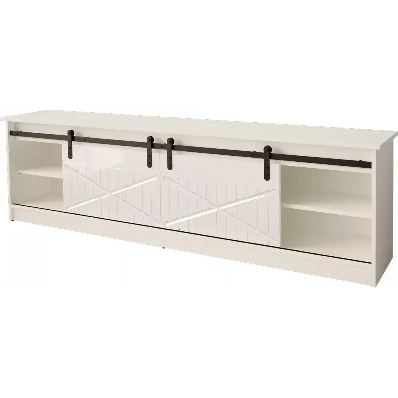 Spintelė televizoriui Cama Meble GRANERO RTV 200x56.7x35 cm balta