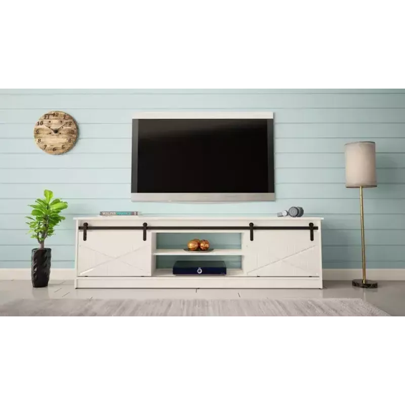 Spintelė televizoriui Cama Meble GRANERO RTV 200x56.7x35 cm balta