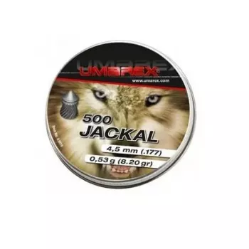 Šrateliai UMAREX Jackal 4.5 mm smailūs briaunoti, švininiai, 0.53 g – 500 vnt.