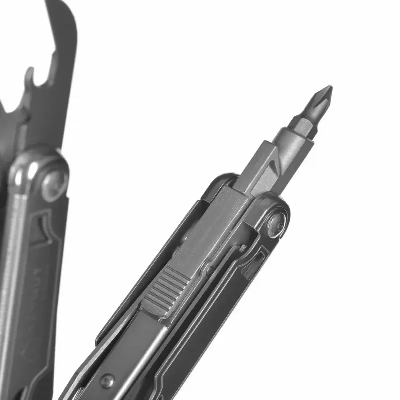 Multitool AZYMUT H2038 pilno dydžio daugiafunkcis įrankis – 14 įrankių, 16,2 cm atidarytas, 10,1 cm sulankstytas, 264 g, 420/7CR13 plienas, odinis dėklas