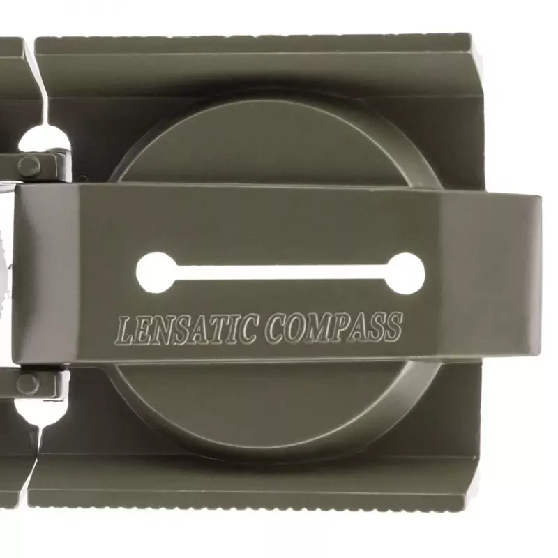 Navigacinis magnetinis kompasas Mil-Tec US su apšvietimu, aliuminio korpusas, masteliai 1:50k ir 1:25k, alyvinė