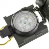 Navigacinis magnetinis kompasas Mil-Tec US su apšvietimu, aliuminio korpusas, masteliai 1:50k ir 1:25k, alyvinė