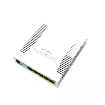 MIKROTIK RB260GSP – 4 prievadų Gigabit valdomas komutatorius su PoE