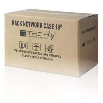 Techly sieninis stovo spintos korpusas 19 inch 6U D320 juodas surinktas I-CASE EL-1006B32