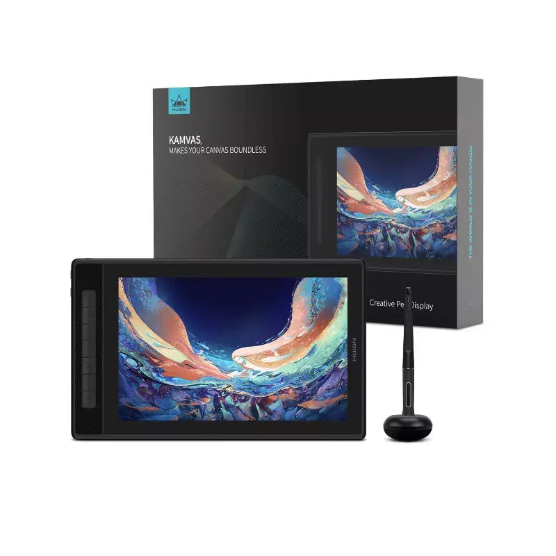 Grafinė planšetė HUION Kamvas Pro 13 – 13,3 colio QLED IPS ekranas 2560×1600, 8192 slėgio lygiai