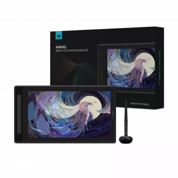 Grafinė planšetė HUION Kamvas Pro 16 GT1602 15,8 colio 2,5K IPS ekranas, 8192 slėgio lygiai, 8 programuojami klavišai, USB-C/HDMI