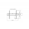 Gembird WM-70T-02 laikiklis televizoriui ant sienos, 37–70 colių, iki 40 kg, VESA 200×200–600×400, pakreipiamas ±12°, 5,3 cm nuo sienos, plieninis, juodas
