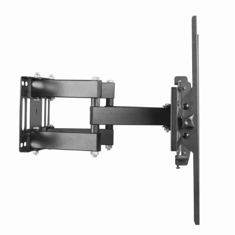 Gembird WM-70ST-01 sieninis TV laikiklis 37–70 colių, pakreipimas 0° iki -20°, pasukimas ±60°, VESA 200×200–600×400, max 35 kg, juodas