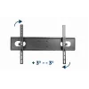 Gembird WM-70ST-01 sieninis TV laikiklis 37–70 colių, pakreipimas 0° iki -20°, pasukimas ±60°, VESA 200×200–600×400, max 35 kg, juodas