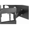 Gembird WM-70ST-01 sieninis TV laikiklis 37–70 colių, pakreipimas 0° iki -20°, pasukimas ±60°, VESA 200×200–600×400, max 35 kg, juodas