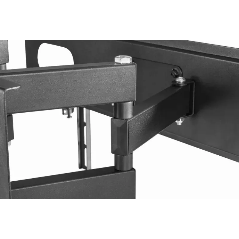 Gembird WM-70ST-01 sieninis TV laikiklis 37–70 colių, pakreipimas 0° iki -20°, pasukimas ±60°, VESA 200×200–600×400, max 35 kg, juodas