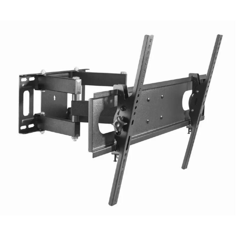 Gembird WM-70ST-01 sieninis TV laikiklis 37–70 colių, pakreipimas 0° iki -20°, pasukimas ±60°, VESA 200×200–600×400, max 35 kg, juodas