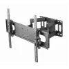 Gembird WM-70ST-01 sieninis TV laikiklis 37–70 colių, pakreipimas 0° iki -20°, pasukimas ±60°, VESA 200×200–600×400, max 35 kg, juodas
