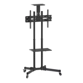 Mobilus TV ir monitoriaus stovas MANHATTAN 461238, juodas, aukštis 1803 mm, VESA 200x200–600x400, max 50 kg