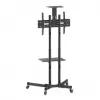 Mobilus TV ir monitoriaus stovas MANHATTAN 461238, juodas, aukštis 1803 mm, VESA 200x200–600x400, max 50 kg