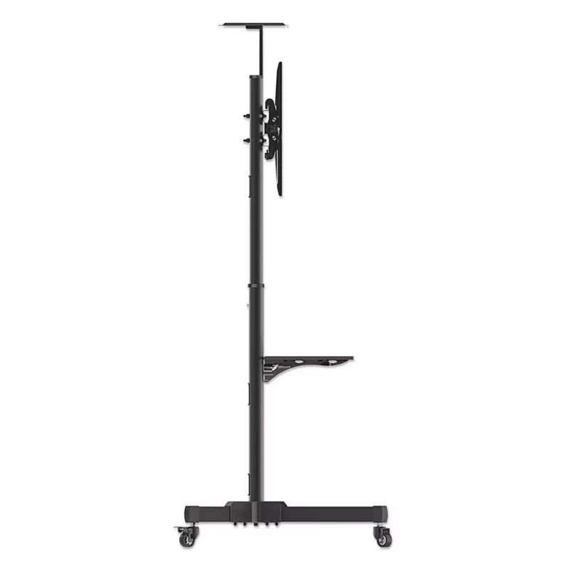 Mobilus TV ir monitoriaus stovas MANHATTAN 461238, juodas, aukštis 1803 mm, VESA 200x200–600x400, max 50 kg