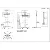 Mobilus TV ir monitoriaus stovas MANHATTAN 461238, juodas, aukštis 1803 mm, VESA 200x200–600x400, max 50 kg