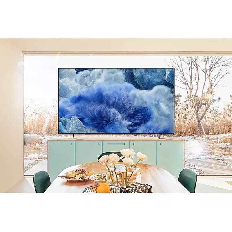 Televizorius Samsung QE75Q8FAAU 75 col. QLED 4K Ultra HD Dual LED Tizen Wi-Fi Pilka/Titanium