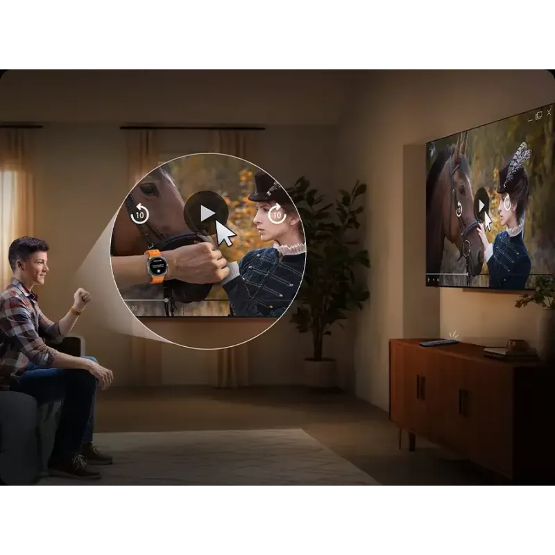 Televizorius Samsung 75 col. Neo QLED QN85F 4K UHD, Neo QLED, 3840×2160, Tizen, Wi‑Fi, HDMI×4, 75 col. (189 cm), sidabrinis