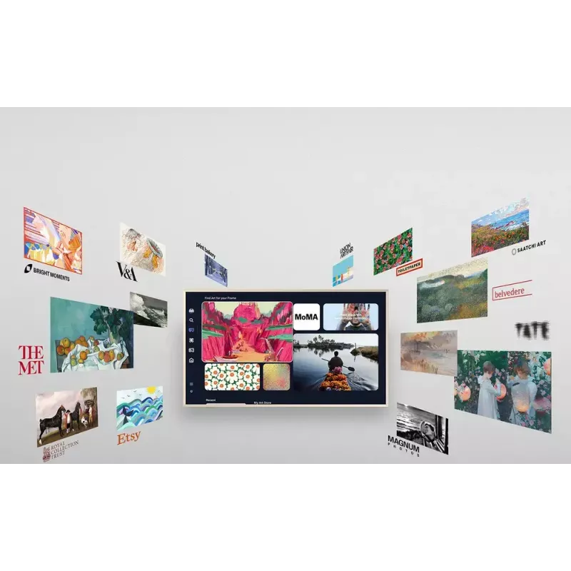 Televizorius Samsung QE65LS03FAUXXH 65 colių The Frame QLED 4K HDR Smart TV, 3840×2160, Tizen, 120Hz