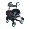 Keturratis aliumininis vaikštynė ANTAR AT51006, sulankstoma, reguliuojamo aukščio, 20 cm ratai, maksimali apkrova 136 kg, sėdynė 25×46 cm, svoris 7,35 kg