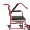 Neįgaliųjų vežimėlis su tualeto sėdyne TIMAGO FS 692, sulankstomas, plieninis rėmas, 4 ratai, 100 kg