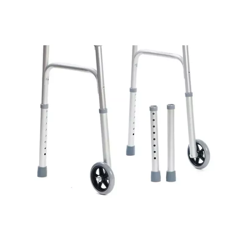Vaikštynė VITEA CARE VCBP0031 aliumininė, reguliuojamas aukštis 82–100 cm, plotis 600 mm, maks. apkrova 110 kg, 12 cm ratai