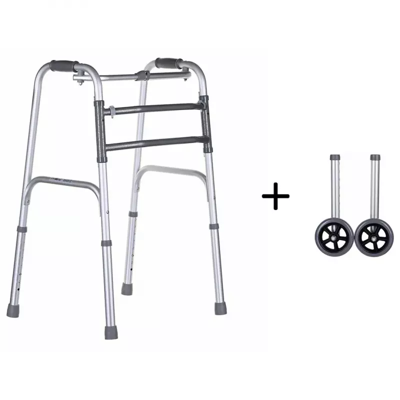 Vaikštynė VITEA CARE VCBP0031 aliumininė, reguliuojamas aukštis 82–100 cm, plotis 600 mm, maks. apkrova 110 kg, 12 cm ratai