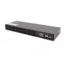 Maitinimo paskirstymo blokas PDU Digitus DN-DP-H-1-8C13 1U Juodas 16A