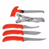 Medžioklinis fiksuoto peilio rinkinys Outdoor Edge Jaeger Pak 02OE069 su peiliu ir žvėrienos apdorojimo įrankiais