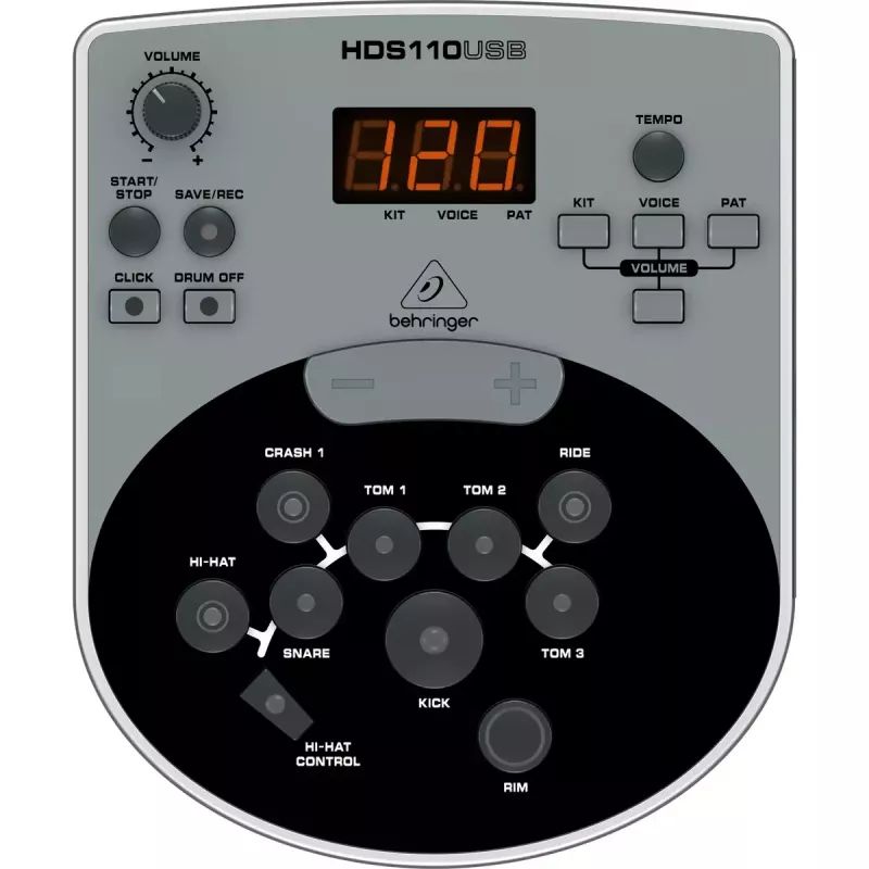 Elektrinis būgnų komplektas Behringer XD8USB Juodas USB garso sąsaja