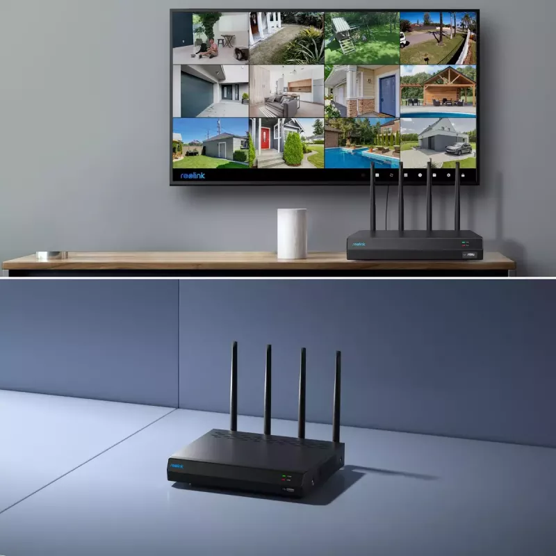 Reolink NVS12W 12 kanalų Wi-Fi 6 tinklo vaizdo registratorius 16MP, su 2TB kietuoju disku