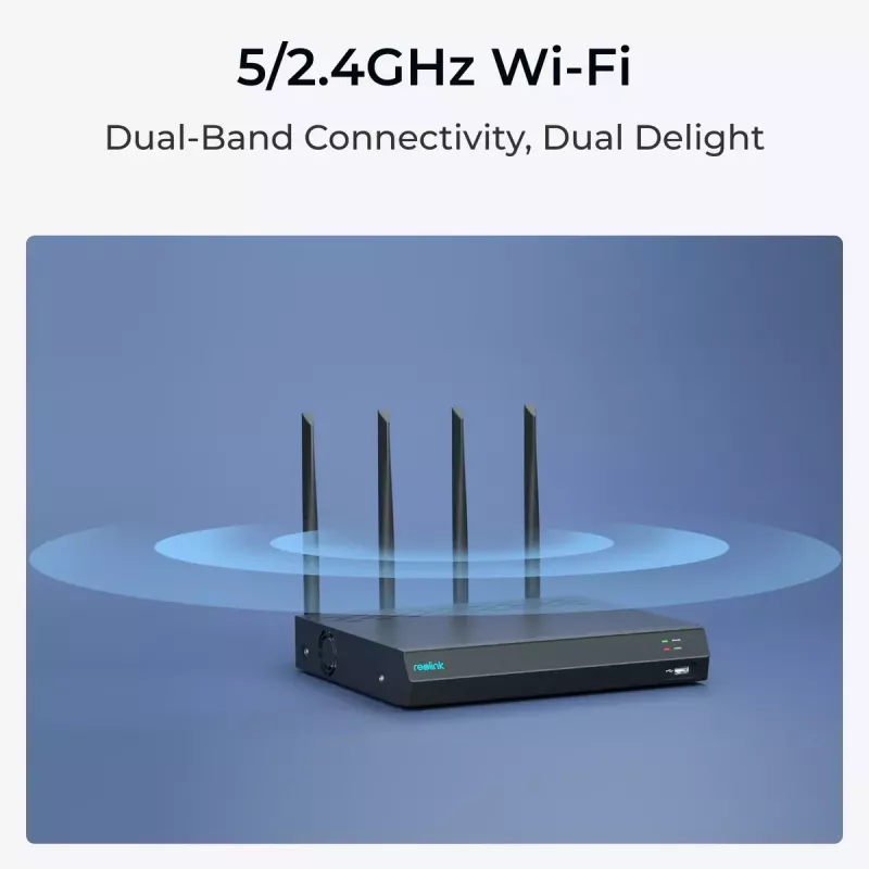 Reolink NVS12W 12 kanalų Wi-Fi 6 tinklo vaizdo registratorius 16MP, su 2TB kietuoju disku