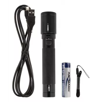 LED žibintuvėlis Ansmann T400FR juodas IPX4 5W 400lm