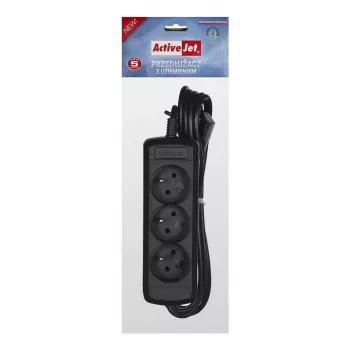 Activejet 3GNU-1.5M-C ilgintuvas su laidu, 1,5 m, juodas