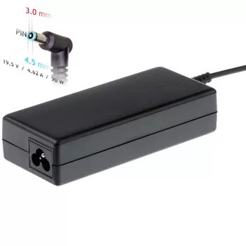 Maitinimo adapteris Akyga AK-ND-26 nešiojamam kompiuteriui, 90W, 19,5V, 4,62A, AC-DC, juodas