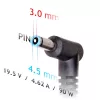 Maitinimo adapteris Akyga AK-ND-26 nešiojamam kompiuteriui, 90W, 19,5V, 4,62A, AC-DC, juodas