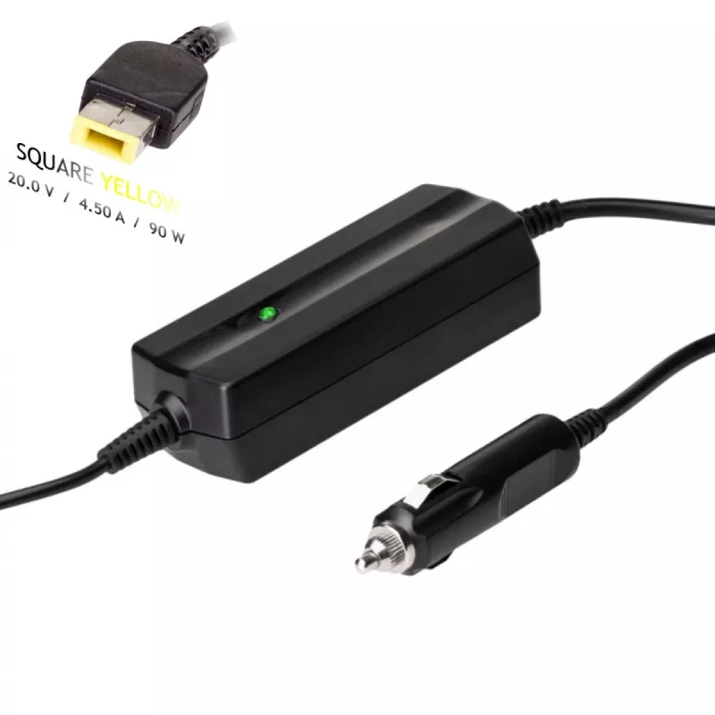Akyga AK-ND-42 automobilinis maitinimo adapteris Lenovo nešiojamiesiems kompiuteriams, 90 W, 20 V / 4,5 A, Slim Tip, 12 V įėjimas